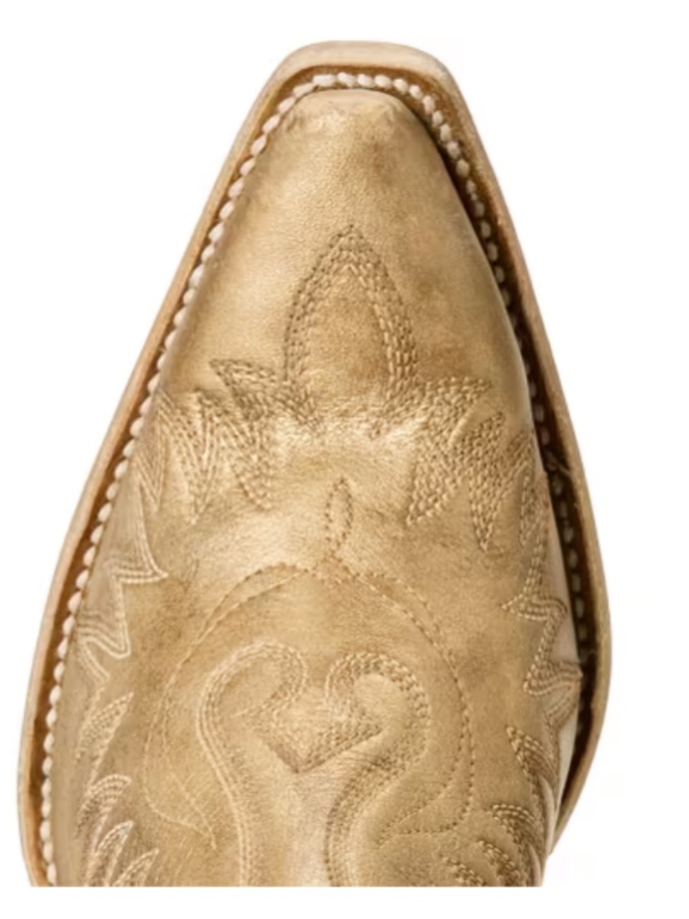 Ariat Y2K Dixon Distressed Gold Western Boots Size 7 Handcrafted Coastal Cowgirl - Picture 5 of 16